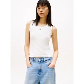 Tommy Hilfiger Slim Fit, Tank Top aus Baumwoll-Mix, Offwhite, M