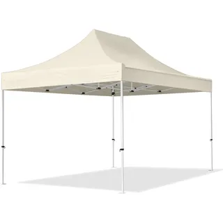 TOOLPORT Faltpavillon Economy 3 x 4,5 m ohne Seitenteile creme 581840  