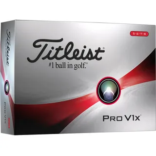Titleist Pro V1x Golfball 12er Packung High Numbers weiss