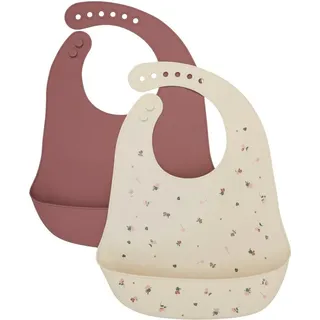 CelaVi Silicon Bib (2-pack) rose brown (694) ONESIZE