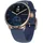 38 mm blau/rosegold, Lederarmband marineblau/rosegold