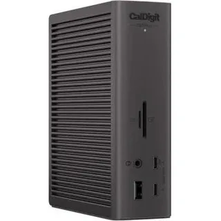 CalDigit TS5 Plus+ - Thunderbolt Station 5 Plus with 1m Thunderbolt 5 Cable (Thunderbolt, 20 Ports), Dockingstation + USB Hub, Schwarz