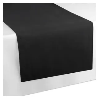 BestLivings Tischläufer Tischband Tischuntersetzer 140x40 cm, schlicht und modern in vielen erhältlich (schwarz - Jet Black)