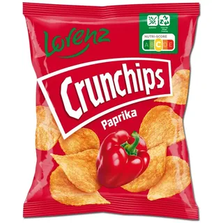 (40,00€/1kg) Lorenz Crunchips Paprika, Chips, Snack, 25g Beutel