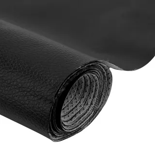 Yuragim Kunstleder Meterware 200x140cm, Leder Stoff Meterware Wasserdicht Kunstleder Gekörnt Lederimitat Texturiert Lederstoff Meterware Leder Schwarz Geschenke für Ostern Eid DIY Autositze Sofakissen
