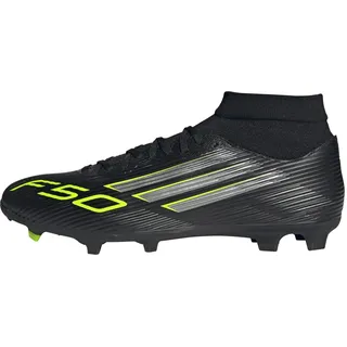 adidas F50 League Mid FG/MG Core Black / Iron Metallic / Lucid Lemon 40 2/3
