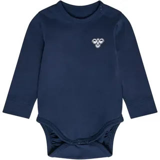 hummel Hmlmini Solid Bee langarm Baby-Body 7459 - dress blues 80