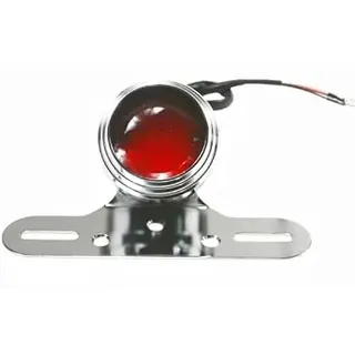 BHYShop Chrom Motorrad Vintage Retro LED Schwanz Brems Stop Lauflicht Cruiser Chopper Bobber Ratte VTX VN CB Cafe Racer