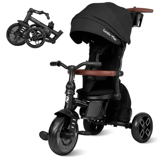 Qplay Comfo Max 6 In 1 Dreirad-kinderwagen - Black - One Size