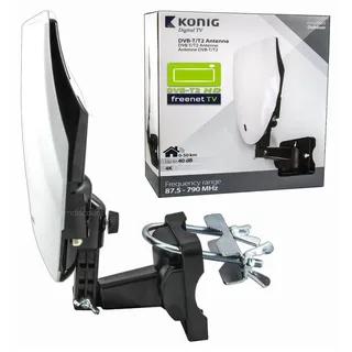 DVB-T2 Außenantenne Dach-Antenne 40dB Verstärkung Freenet TV HD Receiver PVR Rea