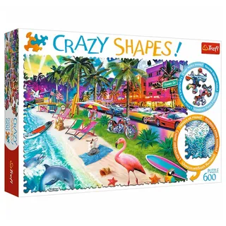 Trefl Crazy Shapes: Miami Beach Puzzle - 600 Teile