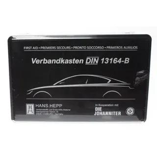 Hans Hepp KFZ-Verbandskasten DIN 13164-B schwarz