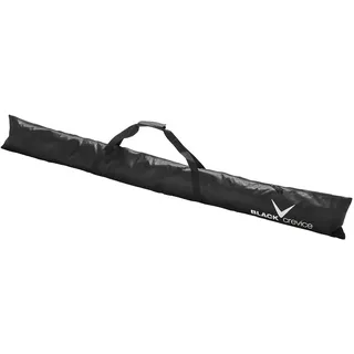 Black Crevice Nordic Ski Case I Skitasche für 1 Paar Langlaufski I Robuster Skisack 210 cm I Hochwertige Skibag mit Doppelzipper I Stylische Ski-Tasche aus 600D/PVC mit Tragegurt