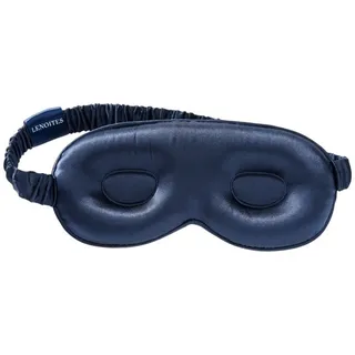 Lenoites Mulberry Silk Contour Sleep Mask Navy