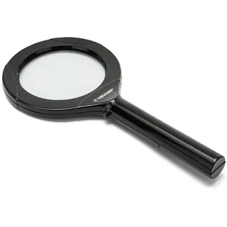 VELAMP Watson Vergrößerungsglas 3 x Licht, beleuchtete Leselinse mit 3 leistungsstarken LEDs, hohe Klarheit und leicht, für ältere Menschen, Bücher, Zeitungen, Karten..., schwarz, 23,7 cm, IN286