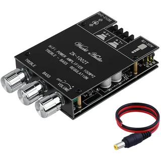HiFi-Verstärker ZK-1002T Mini Bluetooth5.0 Verstärker Modul 2.0 Kanal 200W Stereo Audioverstärker DC 12~24V Mini Digital Endstufe Verstärker Empfänger
