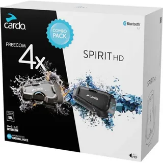 Cardo Freecom 4x And Spirit Hd Intercom - Black - One Size
