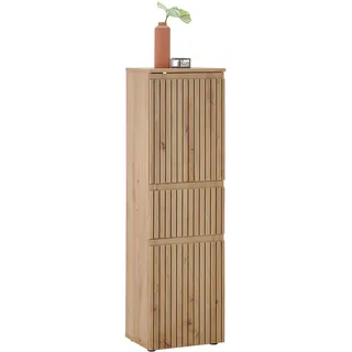 BASIC by Balculina BASIC Austin Midischrank 40 x 136 cm Beige Kunststoff/Metall
