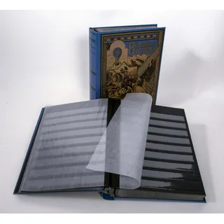 Goldhahn Briefmarkenalbum Einsteckalbum 60 schwarze Seiten Nostalgie-Album "Millenium" Briefmarken für Sammler