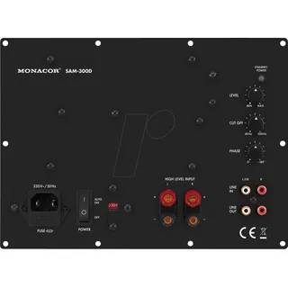 MON SAM-300D - Class-D-Subwoofer-Aktiv-Modul, 300 W an 4 Ohm