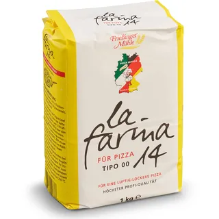 Frießinger Mühle 1kg Pizzamehl la farina 14 von der Frießinger Mühle, hoher Proteingehalt, perfekt für Pizza im napolitanischen Style