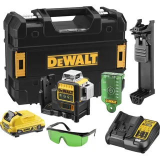 DeWalt Multilinienlaser 3x360° grün,10,8V/2AH DCE089D1G-QW