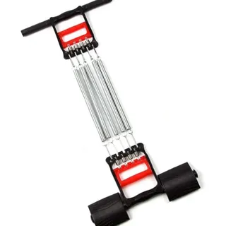 Youyijia 3-in-1 Brustmuskeltrainer Chest Expander 5 Federn Krafttraining Brustmuskel Expander Mehrfunktional Brust Expander Armtrainer und Elastisch Fußpedal für Muskeln Arm Training Crunches