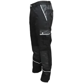 TMG Arbeitshose Herren Bundhose Cargohose Berufskleidung Gr. 42 - 80, 23 - 30, 90 - 110 - schwarz