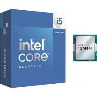 Intel Core i5-14600K CPU 3,5 GHz 6+8 Kerne 24MB Cache Sockel 1700 (Boxed o. Lüfter)