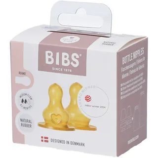 Bibs Zuigfles Spenen Latex Duopack Medium 2st 2 St Sauger