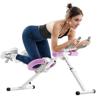 Vevor Bauchtrainer Weiß/Rosa