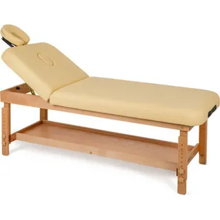 Habys Alexa Behandlungsliege Massageliege Massagetisch, Massagebank, Verstellbar, Holz, 185 cm - Beige