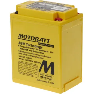 Motobatt Batterie MBTX14AU 12V 16AH CCA:210A YTX14AHLBS, YB14LA2 L:135mm x H:168mm x W:90mm