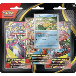 Mega-Entwicklung: Enton 1 holografische Promokarte + 3 Boosterpacks