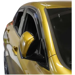 OMAC Windabweiser für BMW X2 F39 2018-2023 Acryl Dunkel 4tlg | Regenabweiser, Schützt vor Regen und Spritzwasser, waschstraßenfest