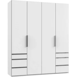 Level 200 x 236 x 58 cm weiß mit Schubladen