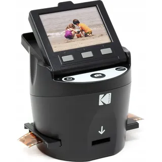 Kodak SCANZA Digital Film Scanner Filmscanner Durchlichteinheit, Integriertes Display, Digitalisierung ohne PC, TV-Ausgang, Super 8 Rollfilme