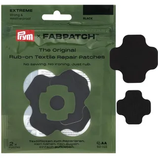 Prym Rub-on Patch EXTREME, Farbe: schwarz, Inhalt: 2 Stück)