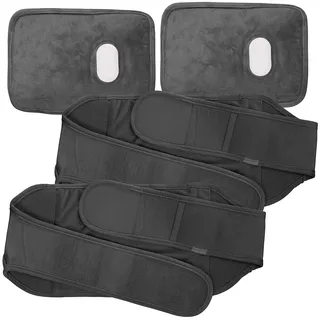 Infactory 2er-Set Kleine elektrische Samt-Wärmflasche mit Gürtel & Hülle