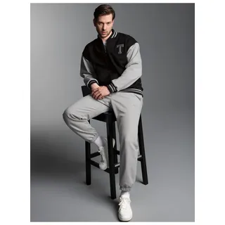 Trigema Freizeitanzug TRIGEMA College Anzug in weicher Sweat-Qualtiät (1-tlg) schwarz M (46/48)