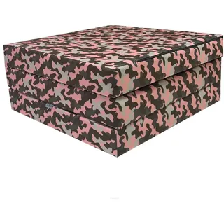 FORTISLINE - Klappmatratze 180x65x7cm - 3-teilige Faltmatratze - H2 Gästematratze - Camping Faltbare - Kamping Bett - Waschbar Bezug - Erwachsene Klappbar - Reisematratze - Schaumstoff Matratze