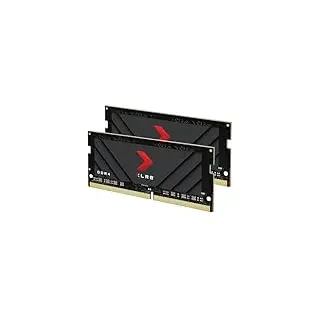 PNY XLR8 Gaming 32GB (2x16GB) DDR4 3200MHz (PC4-25600) CL20 1,2V Dual Rank Notebook Laptop (SODIMM) Computer Memory Kit - MN32GK2D43200X