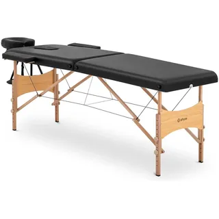 Physa Massageliege klappbar extrabreit Massagebank Massagetisch Holzrahmen 227 kg