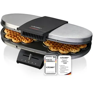 Cloer Doppelwaffelautomat 1329 edelstahl