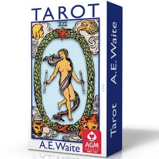 Königsfurt-Urania Verlag Tarot de A.E. Waite Pocket Blue Edition Spanish