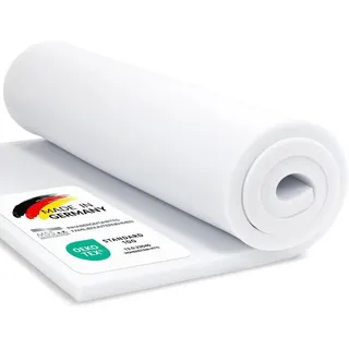 MSS e.K. Schaumstoffplatte Matratzen-Topper 140 x 200 cm Weiß