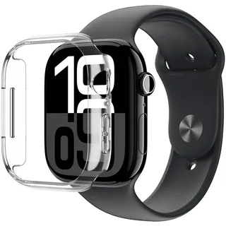 AMAZINGthing Smartwatch-Hülle für Apple Watch 10/11 mit Rundum-Schutz 42 mm Transparent