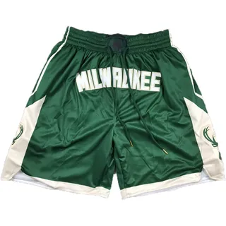 MCQOmcil Bucks Basketball-Shorts for Herren, hochelastisch, atmungsaktiv, Sporthose (Color : 2, Size : XL)