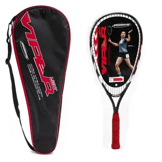 Speedminton Racket Viper Light Crossmintonschläger Erwachsene, Unisex, Rot/Orange/Weiß/Schwarz, 58,5