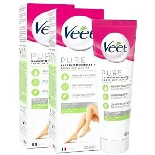 Veet Haarentfernungs-Creme trockene Haut 2 x 100ml
